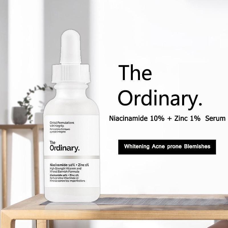 [HCM]【Ready Stock】Tinh chất The Ordinary Niacinamide 10% + Zinc 1% serum sáng da thu nhỏ lỗ chân lông.trị nám tàn nhang