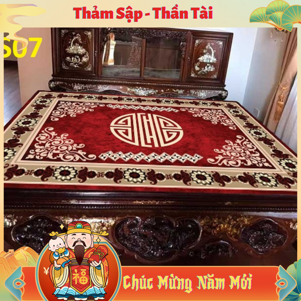 Thảm trải sập, chiếu ngựa thảm trải sàn Bali 5d
