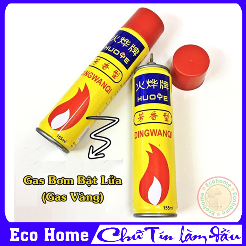 Bình gas bơm hộp quẹt bật lửa, Bình ga bơm hộp quẹt bật lửa, Bình gas sạc hộp quẹt bật lửa - Bảo hành 1 đổi 1 tại Eco Home