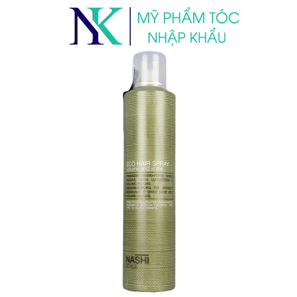 Gôm xịt tăng phồng tóc Nashi Style Eco Volume Shine không gas 300ml
