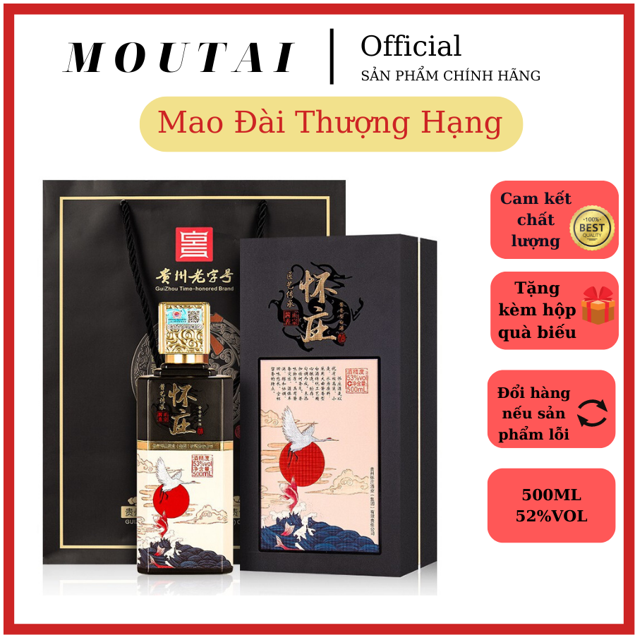 Mao Đài R.ư.ơ.u chào mừng quý châu MAOTAI hàng chính hãng tặng kèm hộp quà biêú 500ml