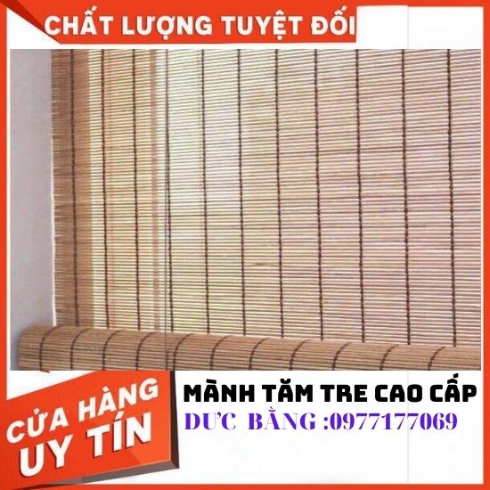 Mành tre tăm tre treo cửa sổ che phòng thờ  rông 1m cao 1,5m2m 2,5m 3m rèm nội thất bằng tre trúc có dây kéo