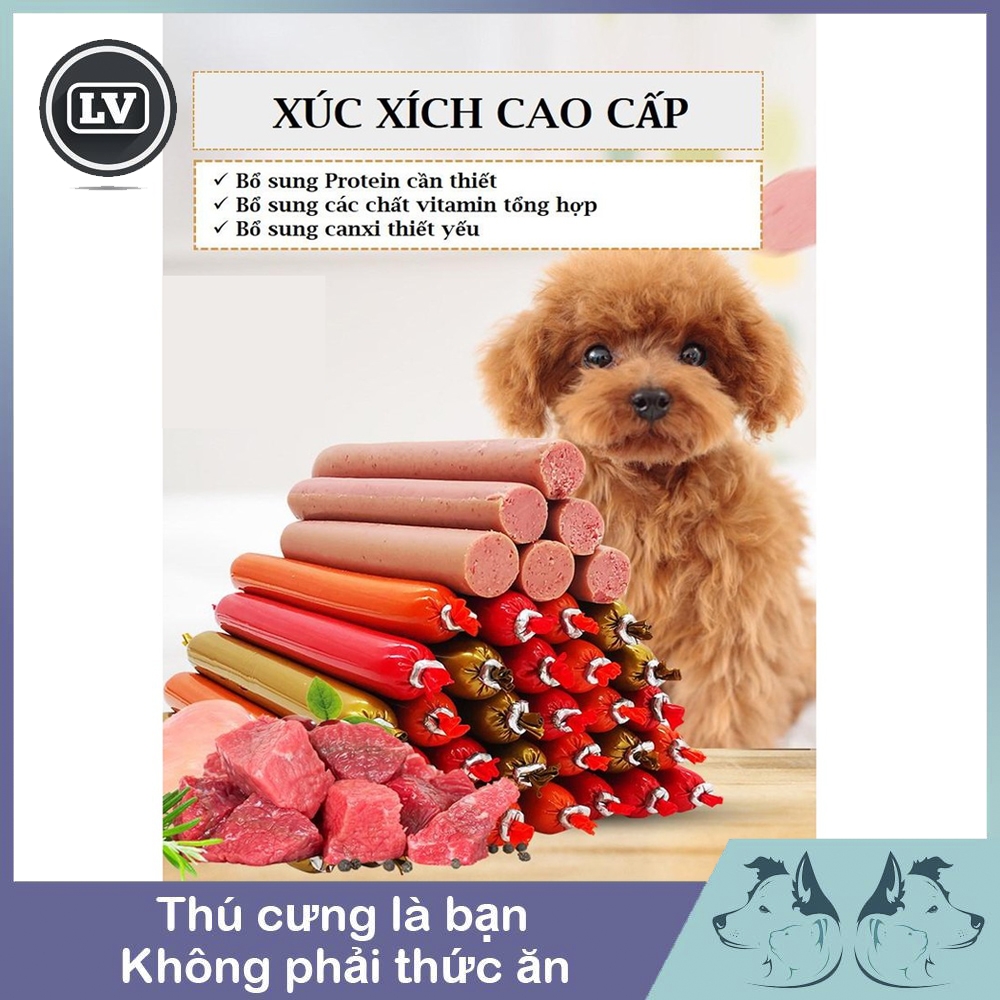 Xúc xích dinh dưỡng dành cho chó mèo (450g - 30 thanh)