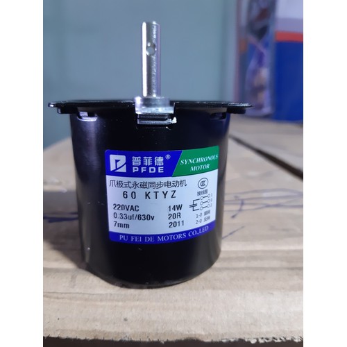 Động cơ Motor giảm tốc 220v 14W - Đông cơ nam châm vinh cuu 220v 14w