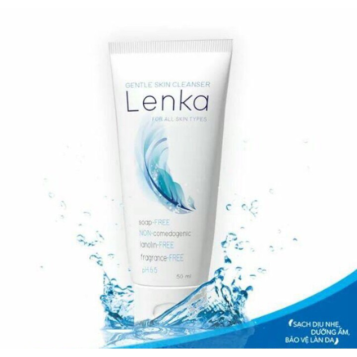 Sữa rửa mặt LENKA 150ML dịu nhẹ, không tạo bọt, phù hợp với mọi loại da - Angelst
