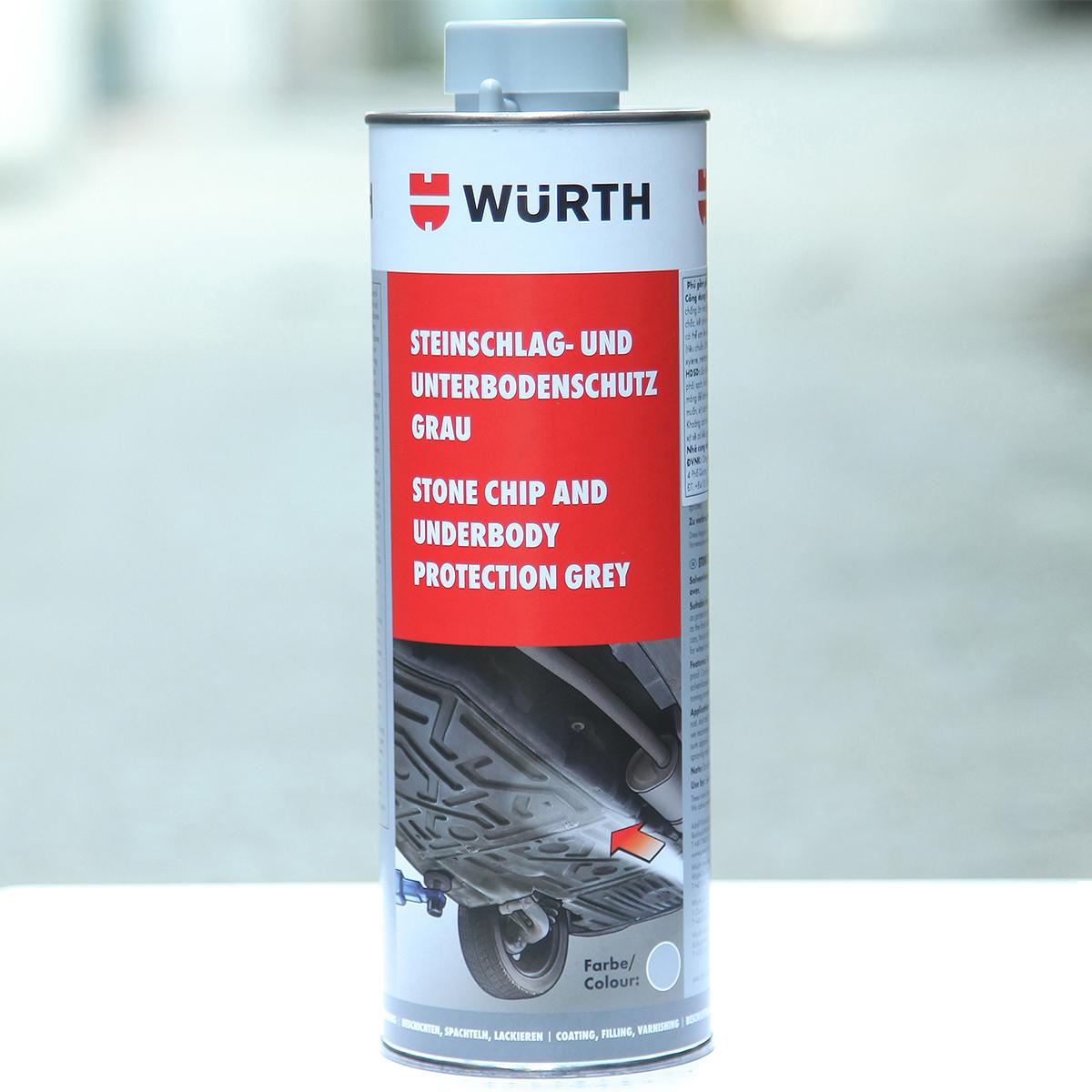 Sơn Phủ Gầm Gốc Cao Su Non Wurth Underbody Protection Grey 1L