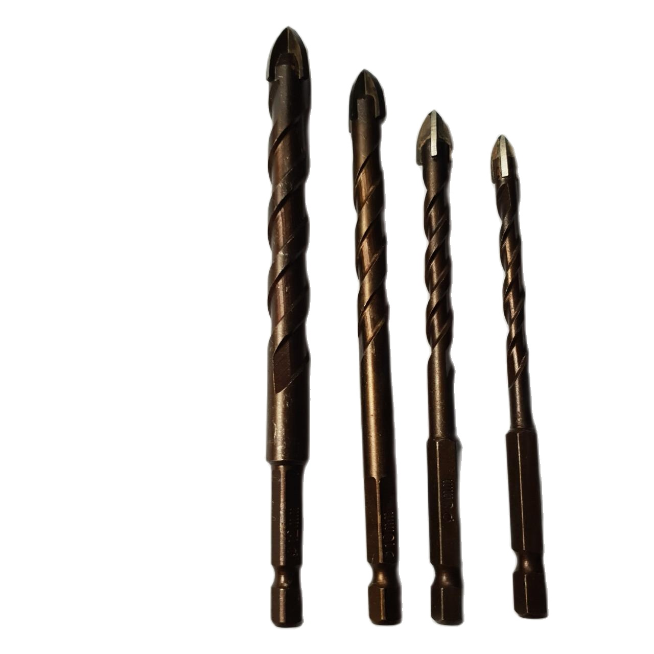 Bộ 4 Mũi khoan kính, khoan thủy tinh,khoan gạch men,gạch đá hoa vonfram đa năng