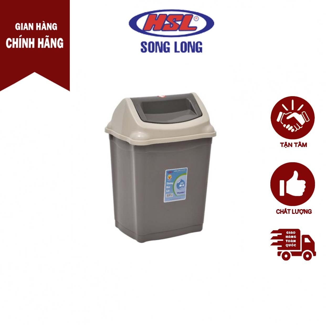 Thùng rác nắp lật 5l, 9l, 16l, 28l, thùng rác mini, thùng rác nhà vệ sinh, songlongplastichd