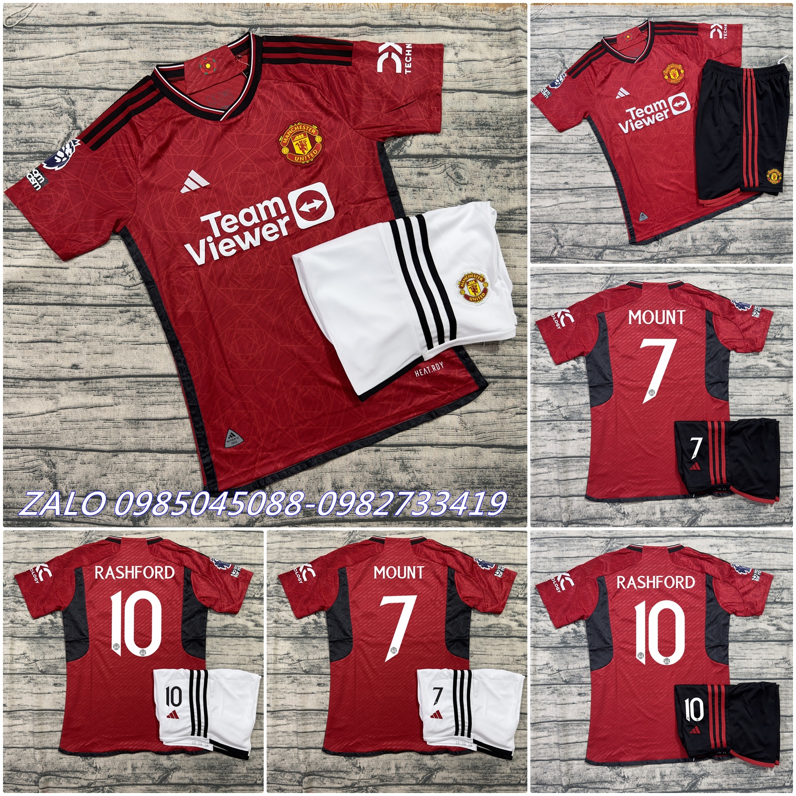 HOÀN TIỀN 15% - Áo Bóng Đá CLB Manchester United - Mẫu Mới -Chất Polyeste Gai Thái Cao Cấp - Co Giãn 4 Chiều