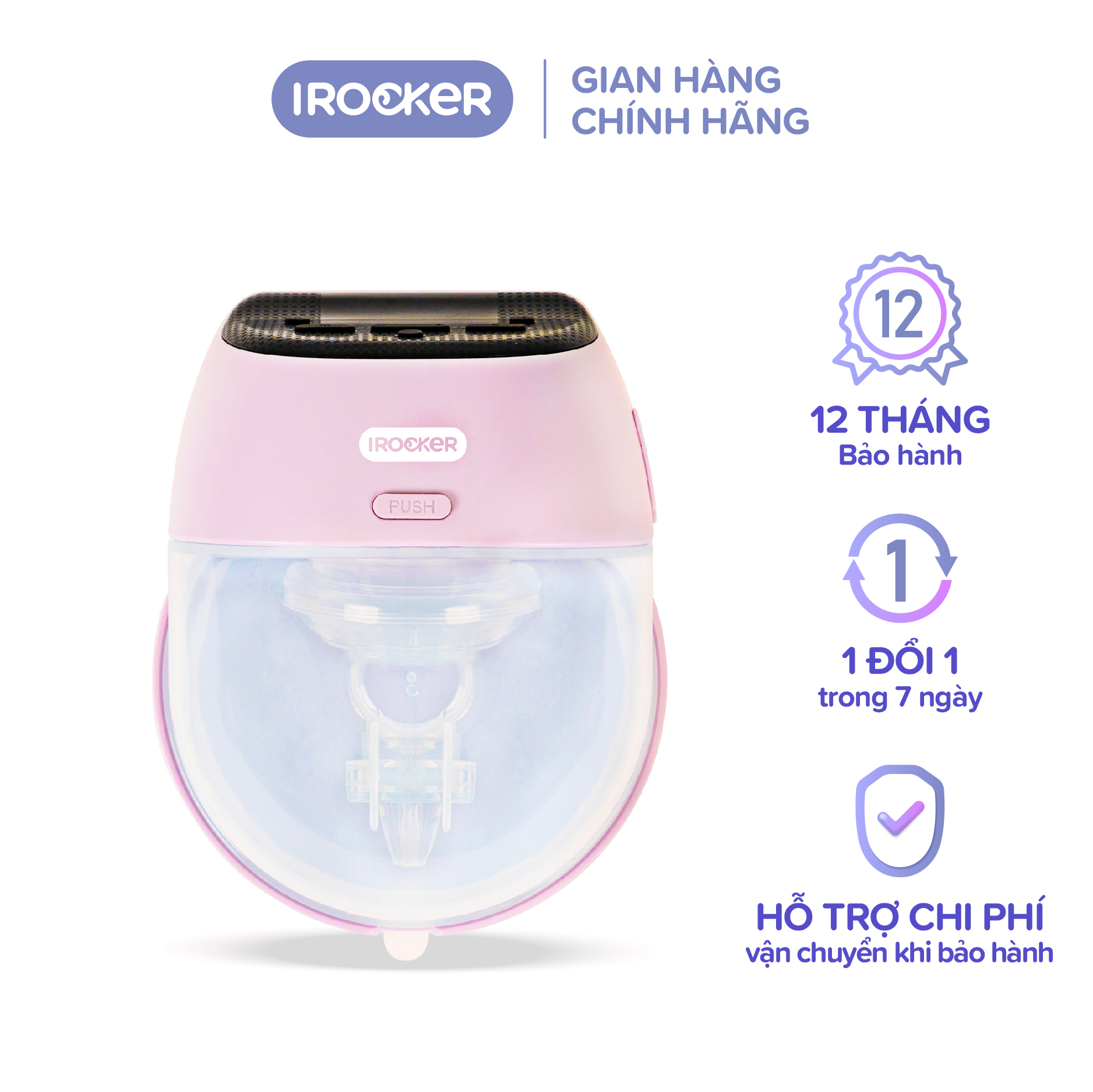 Máy hút sữa không dây irocker bp 002 - hàng tặng không bán