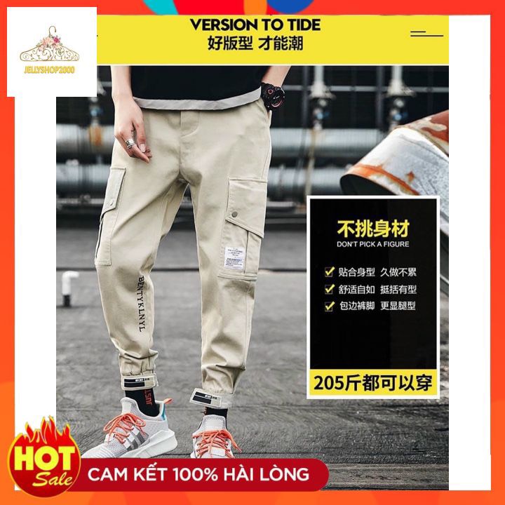 Quần jogger nam quần jogger túi hộp nam trẻ trung quần jogger kaki nam dài phong cách jellyshop2000 ms720