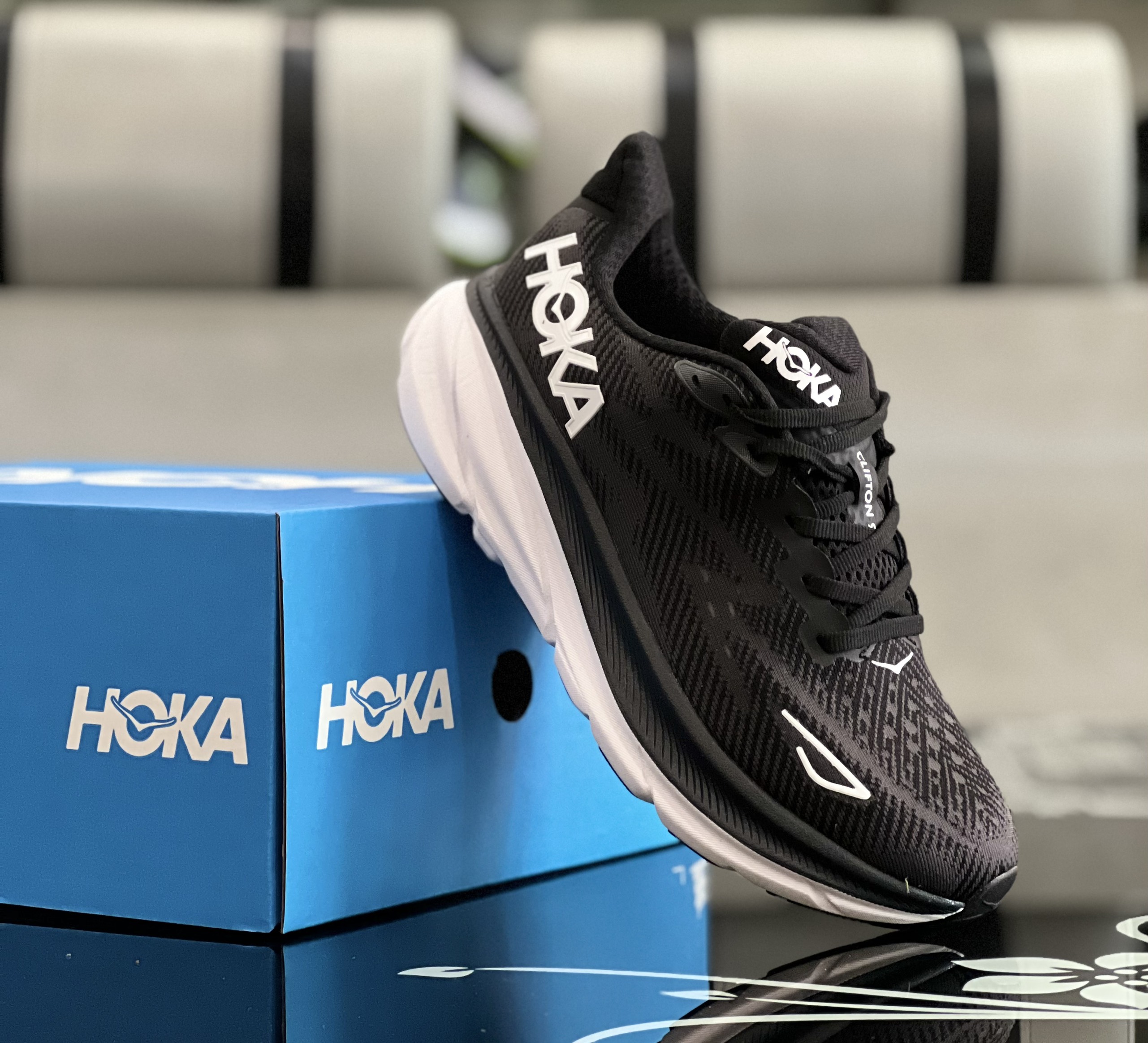 TẶNG VỚ RUNNING SHOES Giày thể thao chạy bộ cho nam Hoka CLIFTON 9
