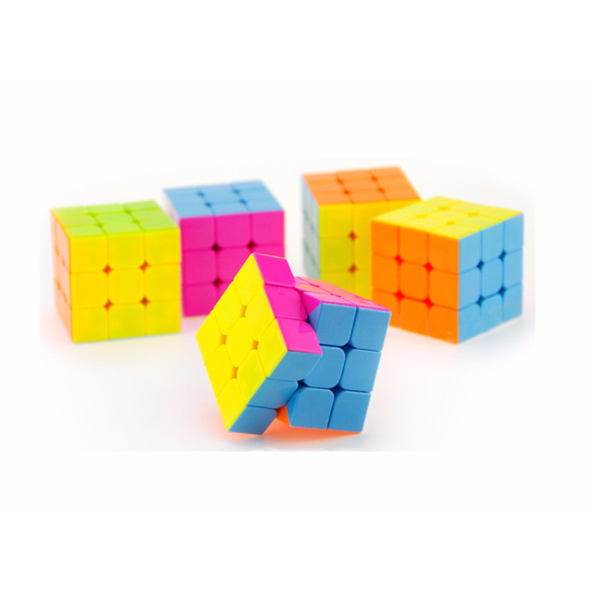 Rubik 3x3 cực trơn hàng cao cấp bẻ góc cực tốt có sách hướng dẫn và trong hộp dành cho mọi lứa tuổi, Do choi rubik 3x3 hang cao cap co sach huong dan be goc cuc tot danh cho moi lua tuoi
