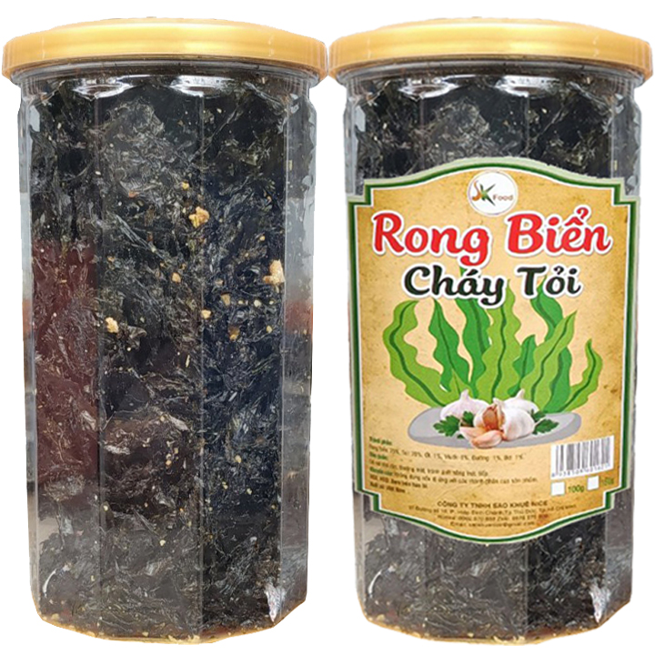 [HCM][COMBO 2 HŨ] RONG BIỂN CHÁY TỎI LOẠI 1 THƠM NGON BỔ DƯỠNG SKFOOD - MỖI HŨ 100G