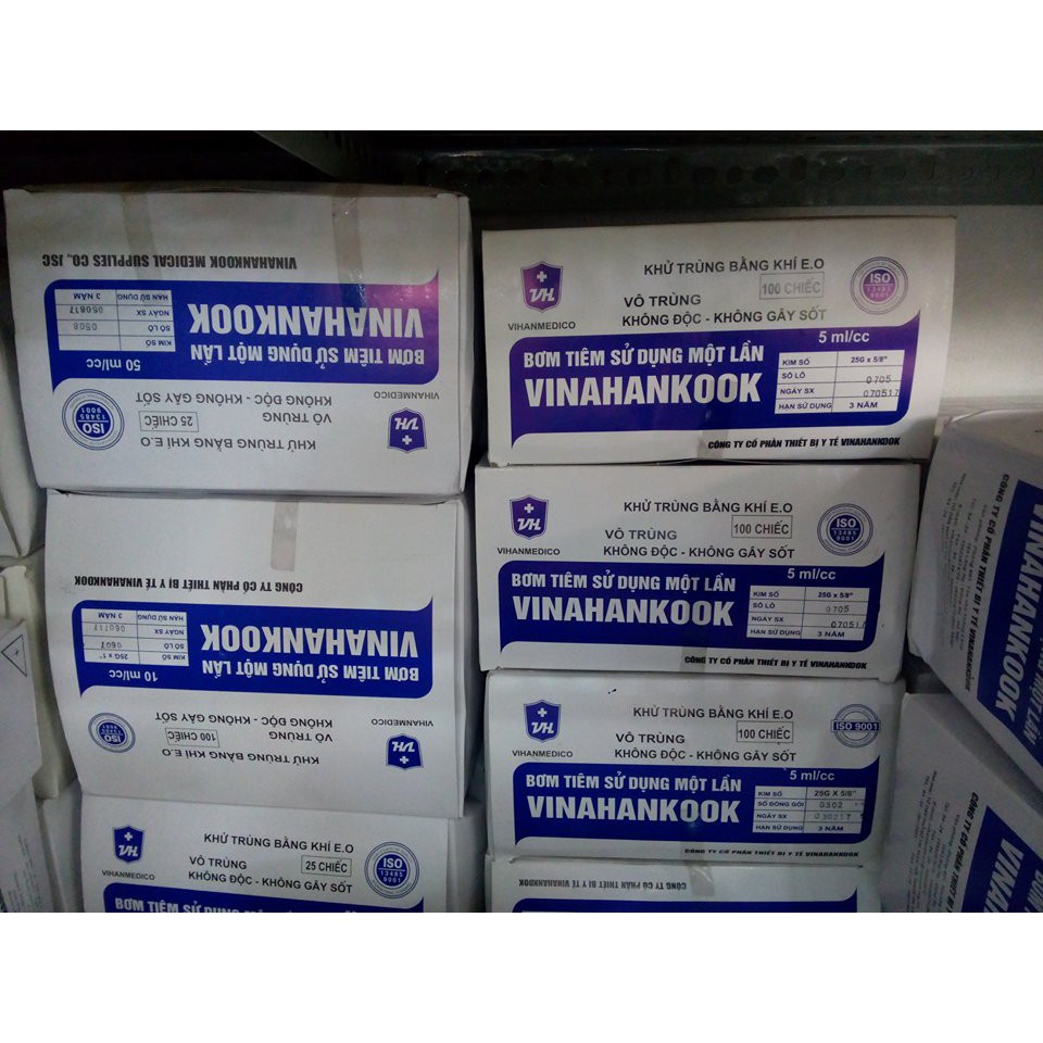 Bơm tiêm y tế từ 1cc đến 5cc Vinahankook