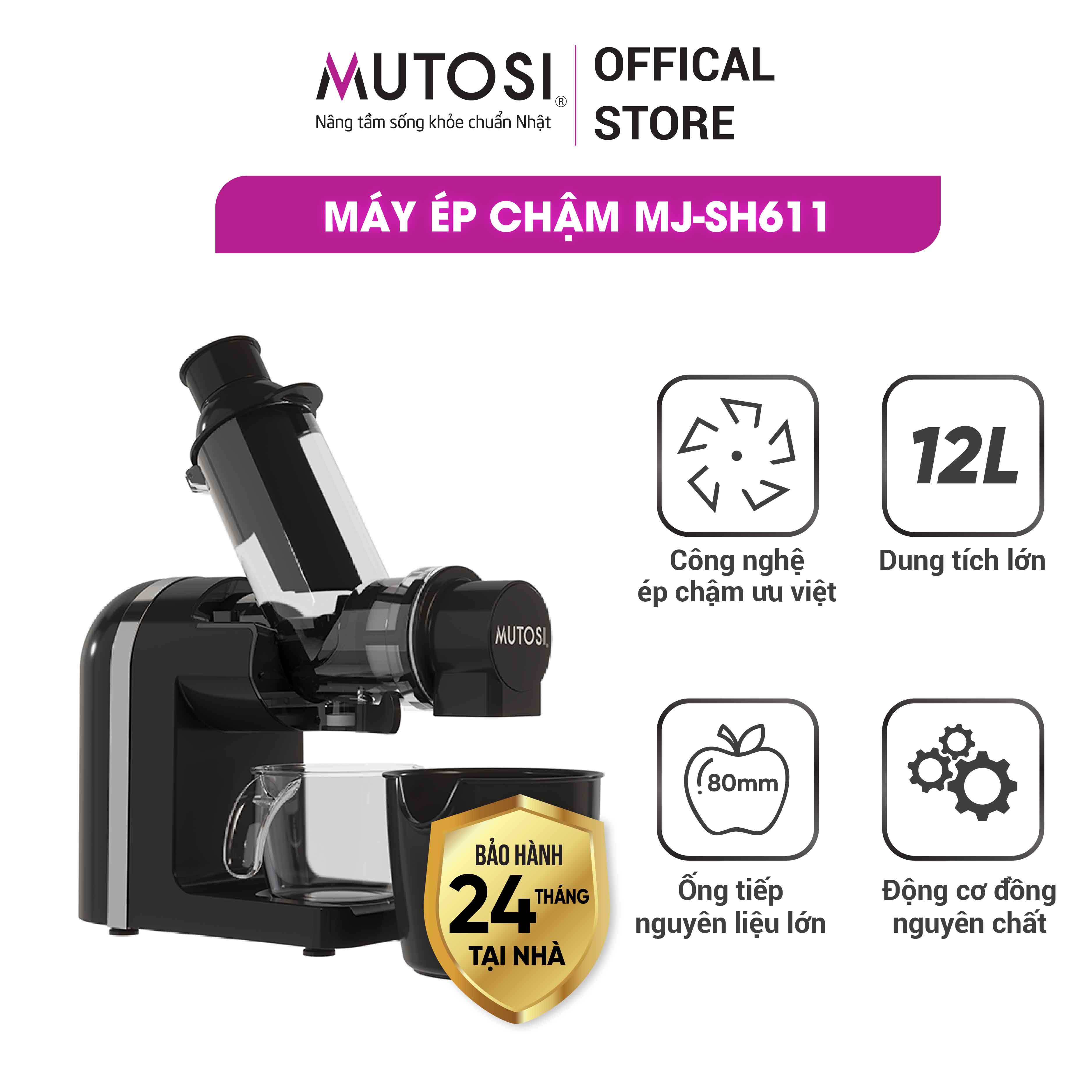 Máy ép chậm mutosi mj-sh611