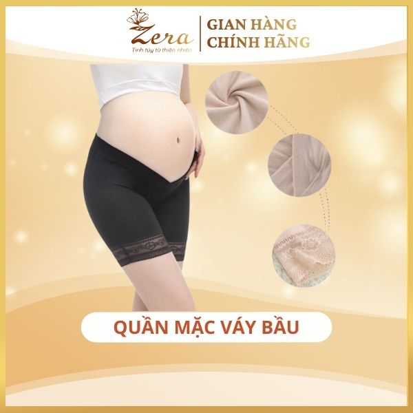 Quần mặc trong váy dành cho mẹ bầu, thun lạnh, thoáng mát tạo cảm giác thoải mái giúp mẹ tự tin, freesize