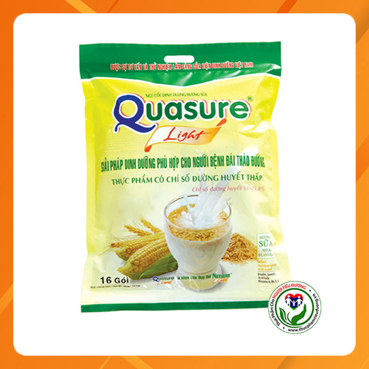 [HCM]Bột ngũ cốc dành cho người ăn kiêng tiểu đường Quasure light túi 400g