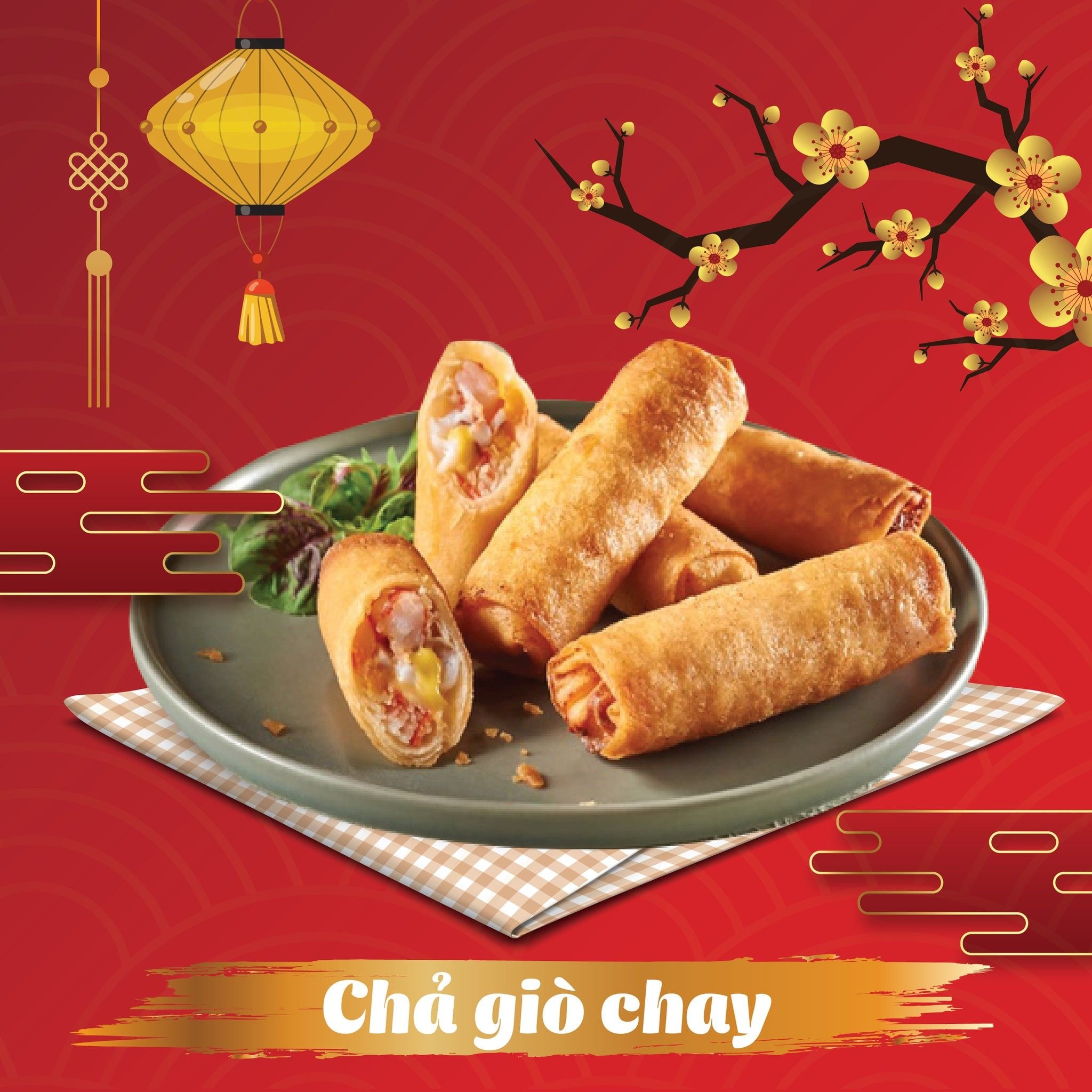 Chả giò chay Đôi Đũa Vàng thực phẩm chay dinh dưỡng gói 270gr - Giao tại Hà Nội và Hồ Chí Minh