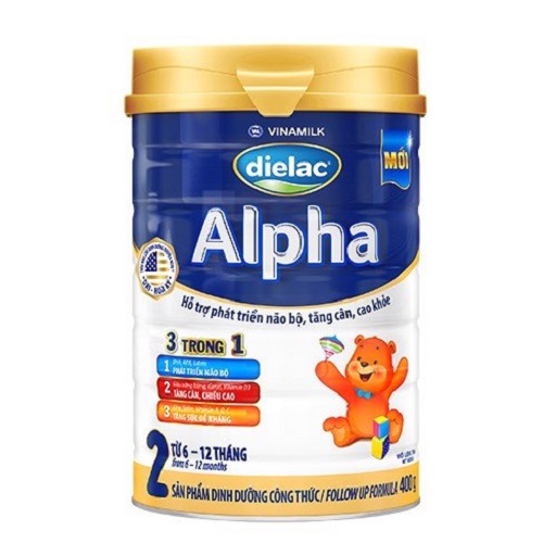 Sữa bột Vinamilk Dielac Alpha 2 400g