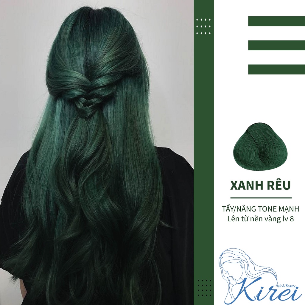 Thuốᴄ Nhuộm Màu Xanh Rêu Kirei Hair, Kireihair, Kireihair - Thuốc Nhuộm |  Innisfreez.Com