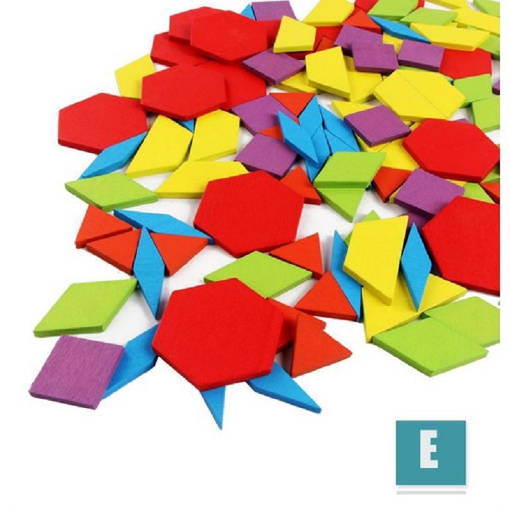 Giáo cụ Montessori Ghép hình tư duy Pattern block