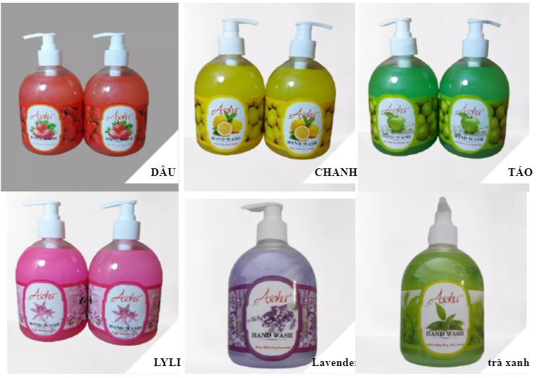 Sữa rửa tay asoha 500ml hương chanh
