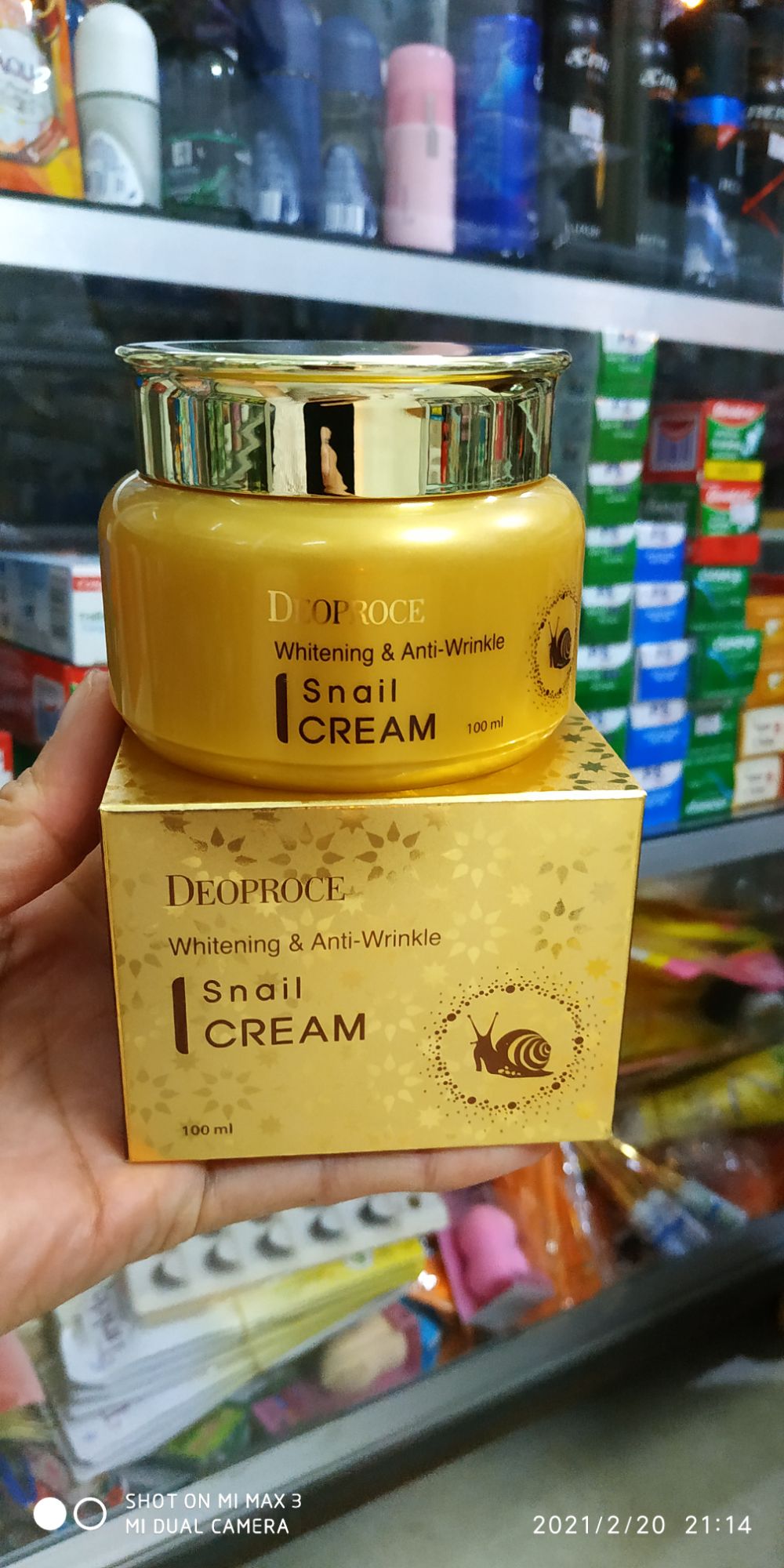[HCM]KEM ỐC SÊN HÀN QUỐC TRẮNG DA NGỪA LÃO HÓA DEOPROCE 100MLCHÍNH HÃNG