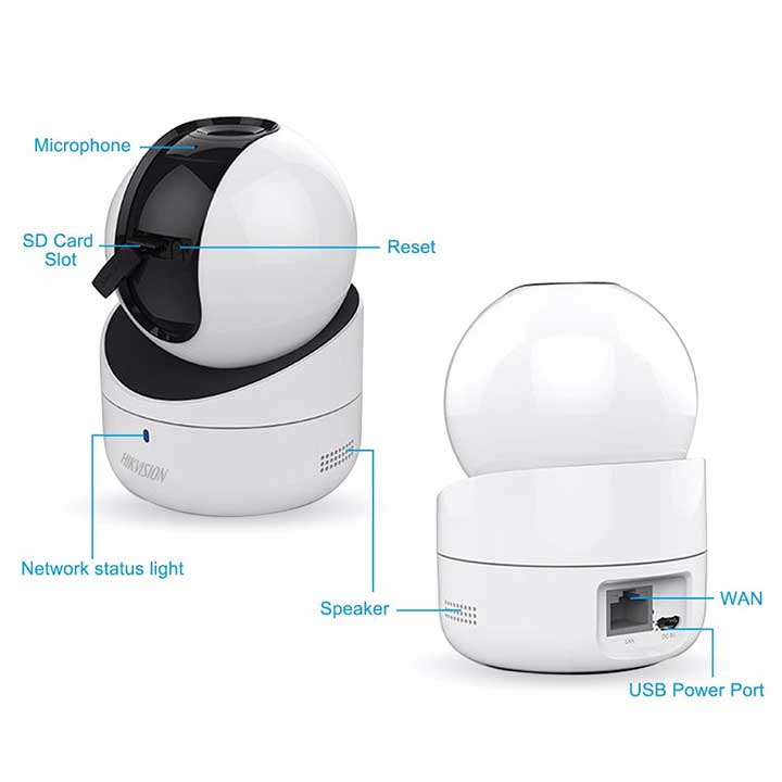 Camera ip robot 2mp hikvision ds-2cv2q21fd-iw