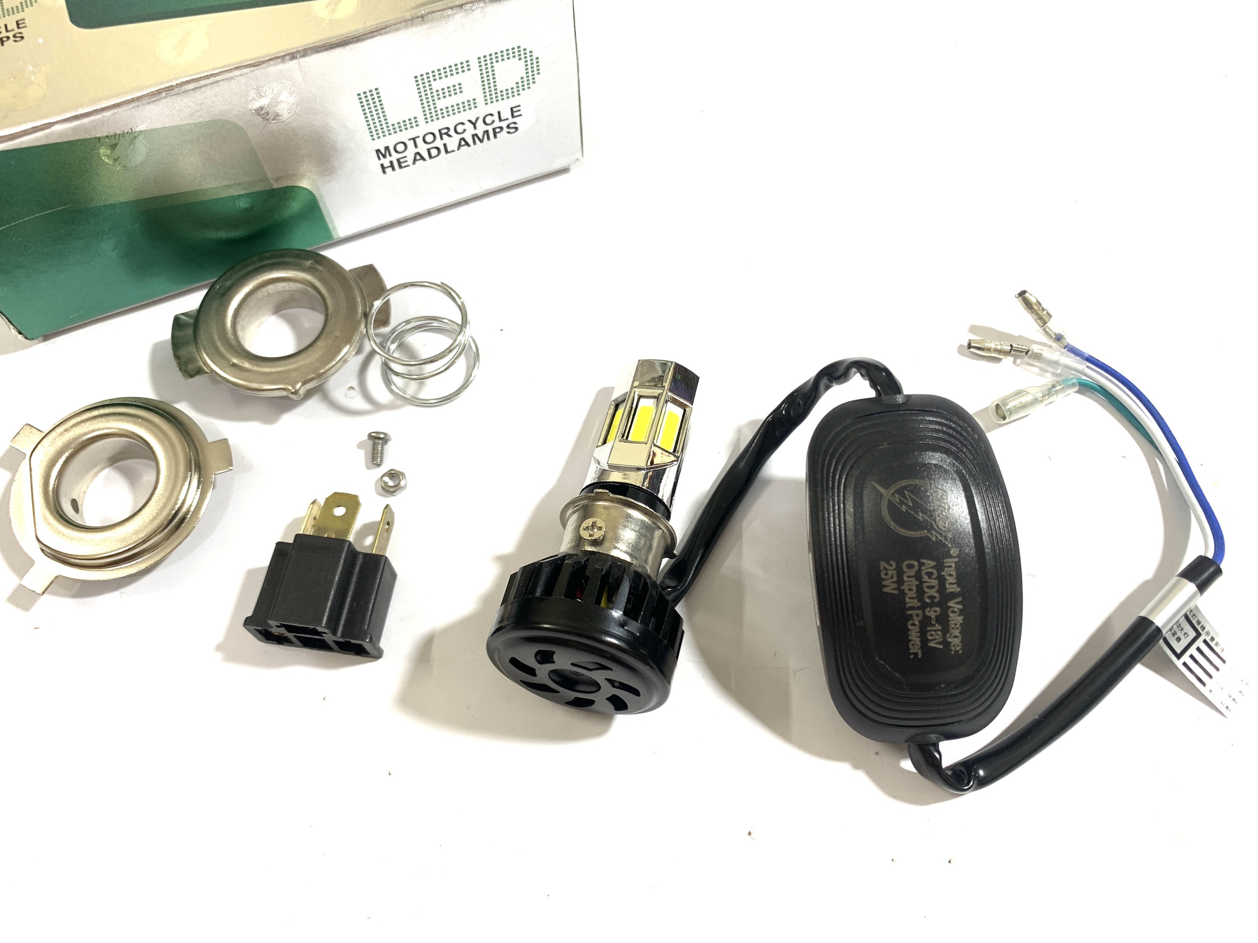 Đèn pha led 6 tim rtd-m02e chính hãng lắp ô tô xe máy mẫu mới 2022