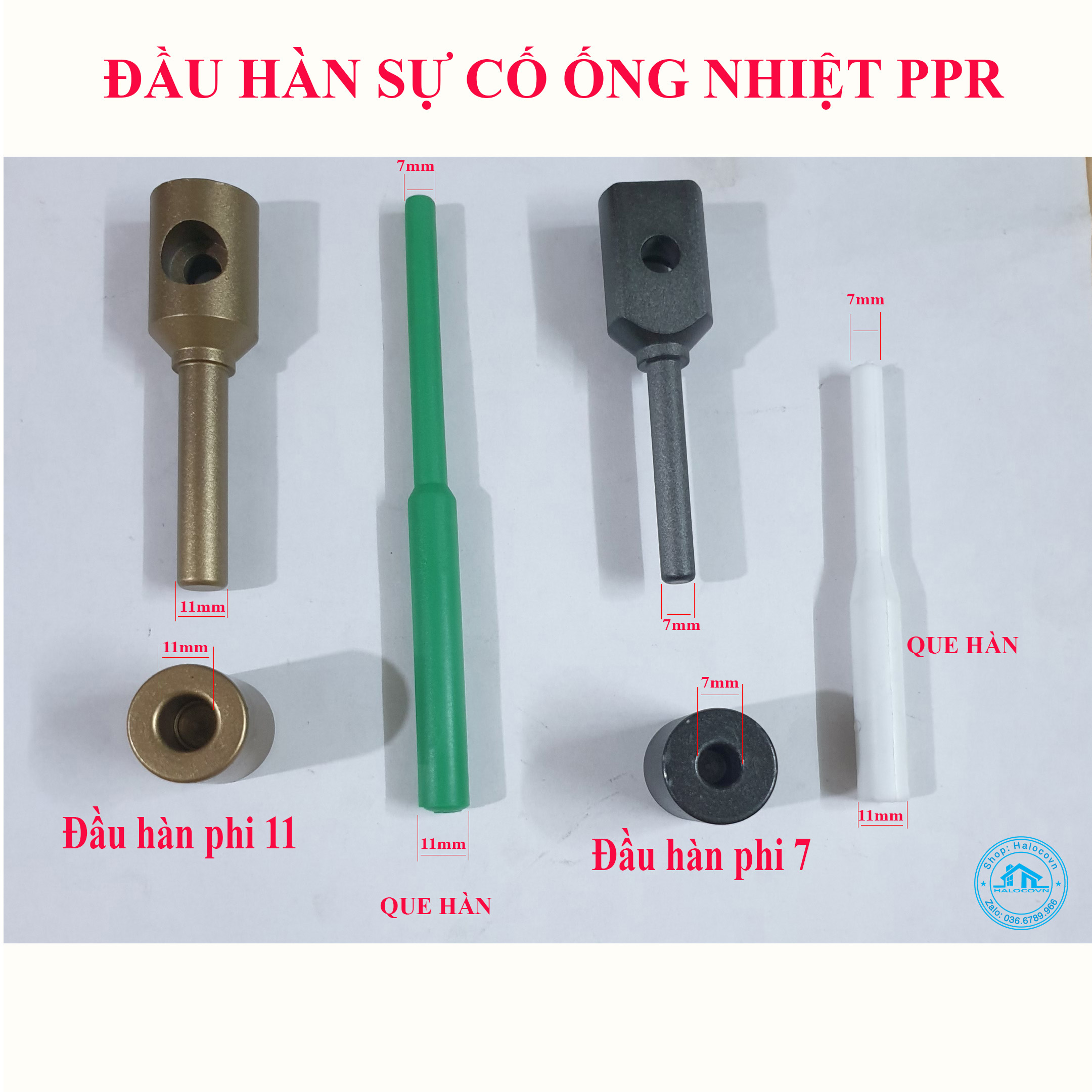 Đầu hàn sự cố - khoan thủng ống nhiệt PPR
