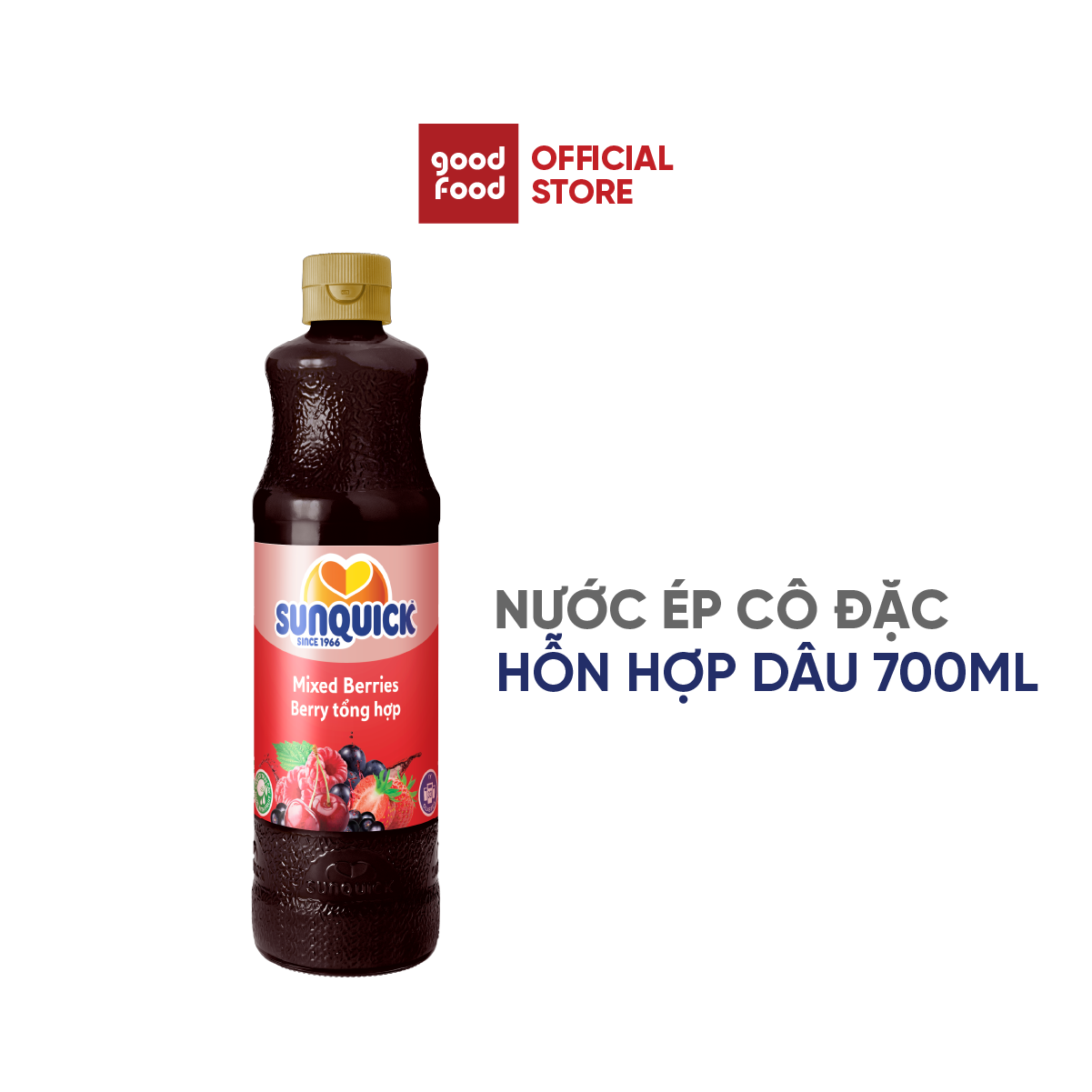 Nước ép trái cây Berry tổng hợp các loại dâu Sunquick Mixed Berries Drink Concentrate 700ml