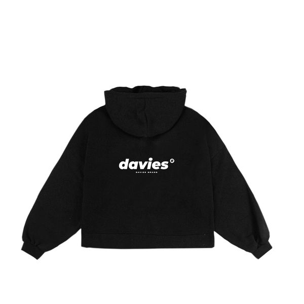 Áo hoodie davies nam nữ dss zip hoodie basic - black