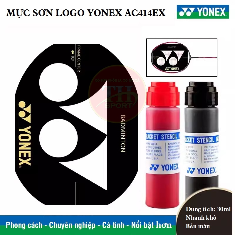  Mực sơn LOGO vợt cầu lông Yonex AC414EX GRAFFITI Pilot và khung sơn logo vợt cầu lông 