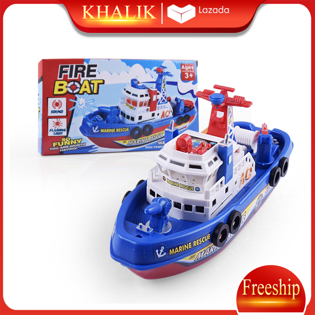 Tàu thủy dã chiến (Fireboat) chạy bằng pin dưới nước dành cho bé yêu