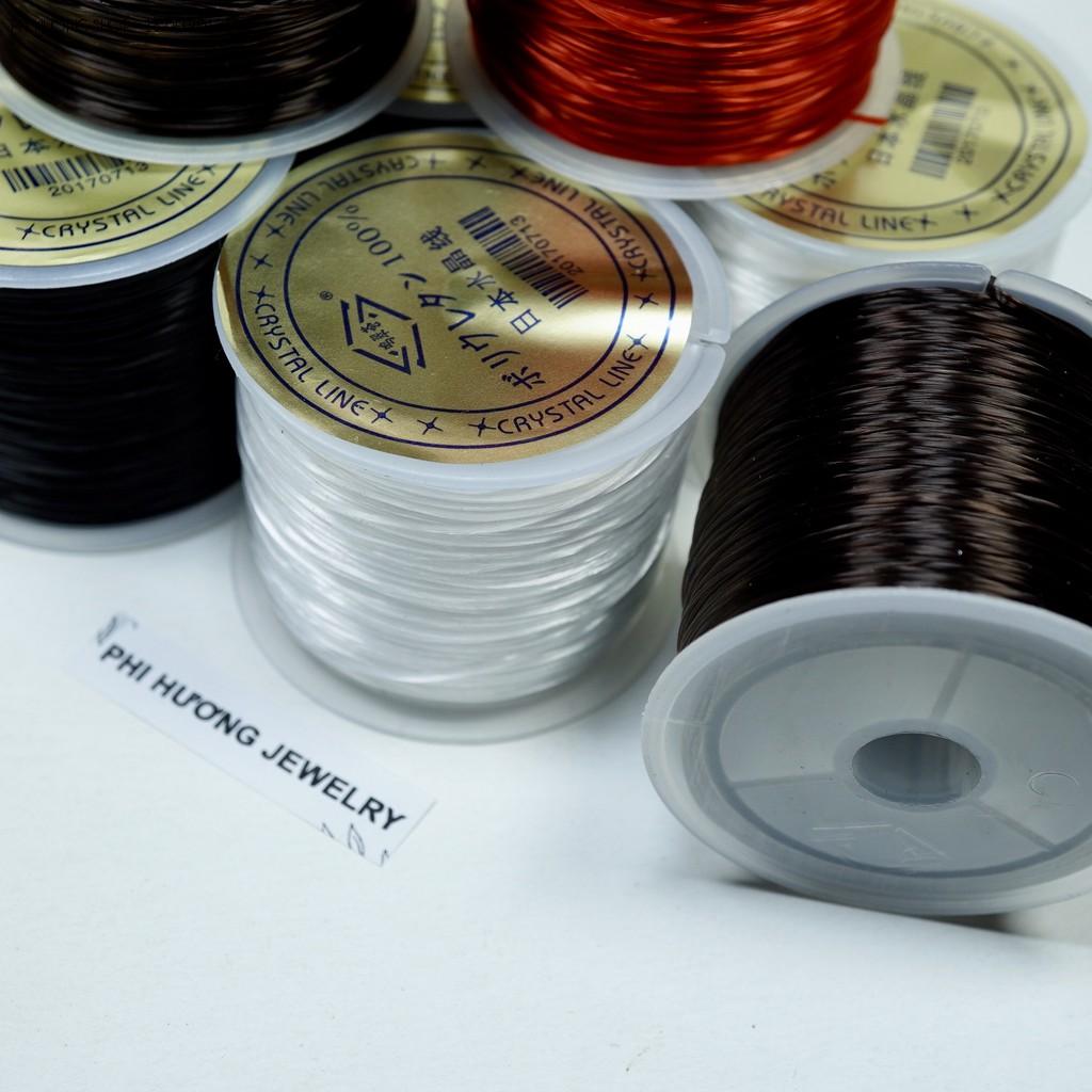 5m - 10m dây cước thun lụa co giãn của Nhật loại tốt dùng xỏ vòng tay