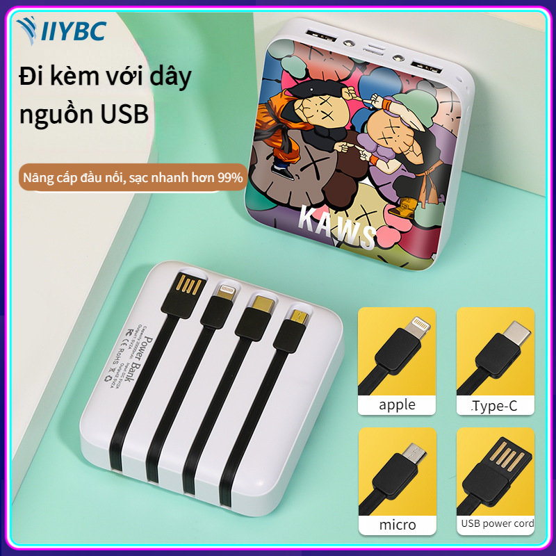 Iiybc sạc dự phòng hoạt hình 20000mah sạc dự phòng dung lượng lớn