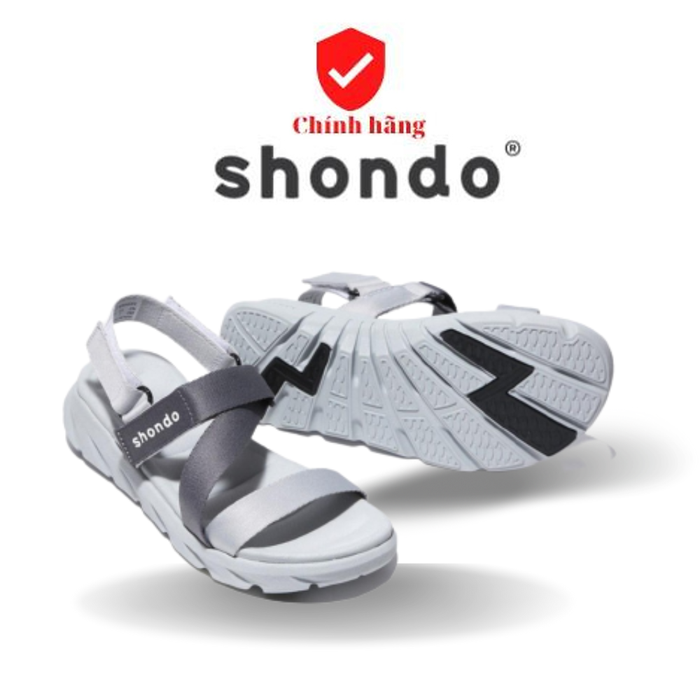 [FREESHIP] Giày Sandals Nam Nữ SHONDO F6 Sport - Màu Xám Phối F6S2120