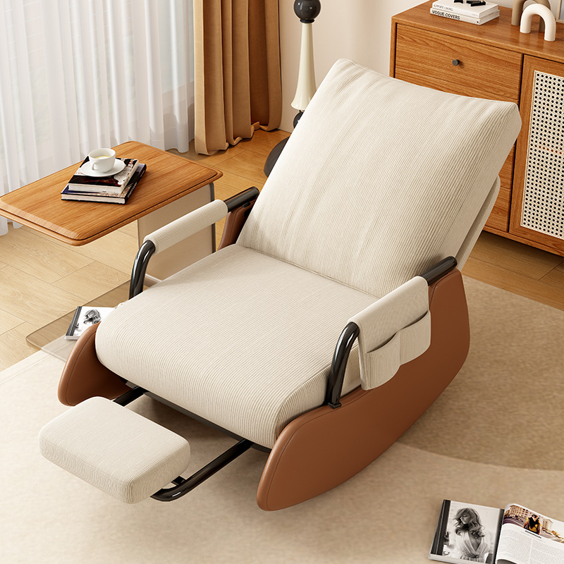 Ghế sofa bập bênh thư giãn, ghế sofa lười kiểu dáng bắc âu vintage, ghế sofa ngã lưng, ghế bành, sofa lười m210