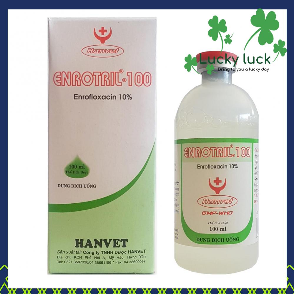 Thuốc trị toi rù gà đá, trị phân xanh phân trắng gà, chim - Enflox 100ml - Thuốc cho gà, thuốc gà