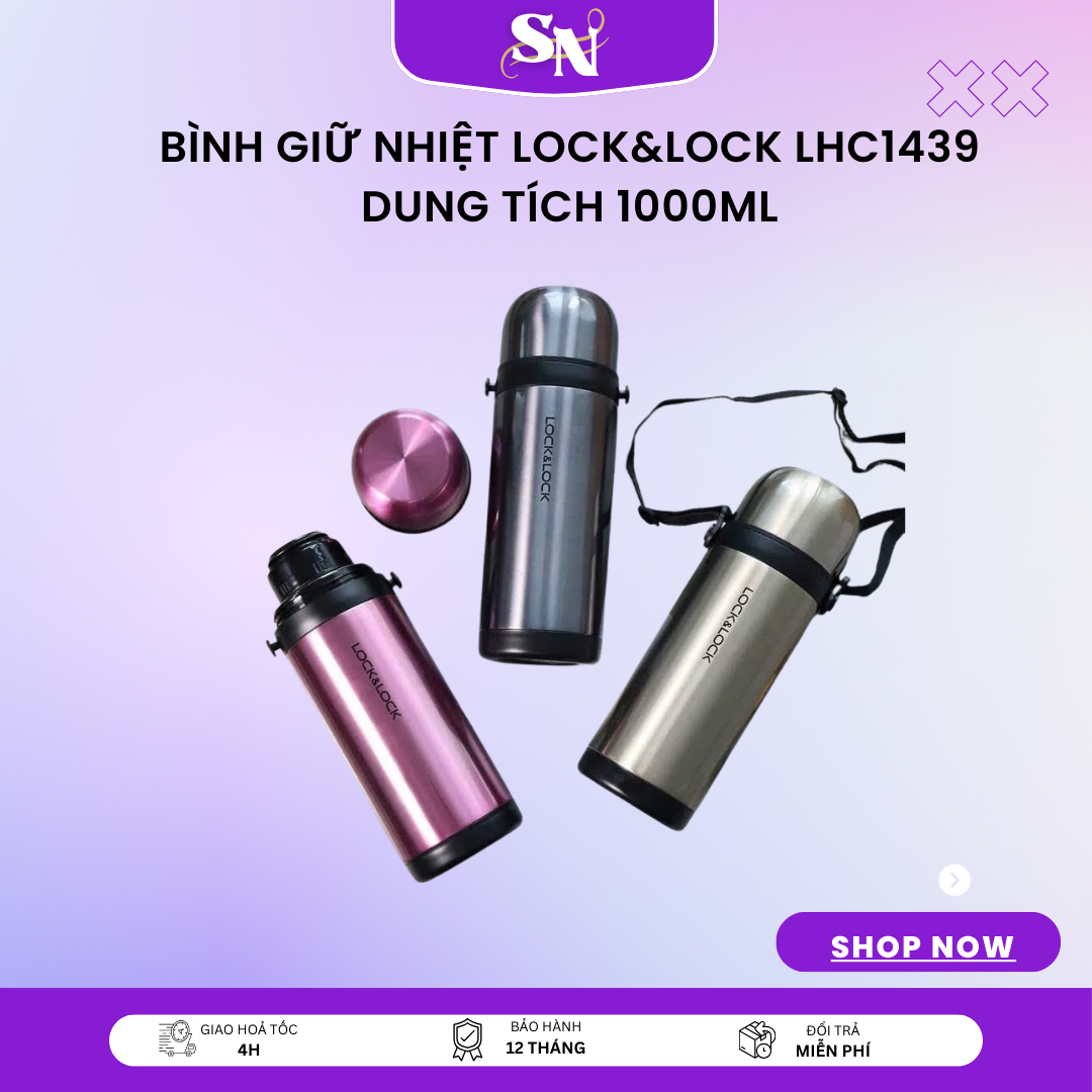 Bình Giữ Nhiệt Lock&Lock LHC1439 Dung Tích 1000ml Bình Giữ Nhiệt Lock Lock Giá Tốt Bình Giữ Nhiệt Lock Lock 1000ml Giá Tốt NHIỆT EASY-TAKE LOCK&LOCK Bình Giữ Nhiệt Lock&Lock LHC1439 Dung Tích 1L