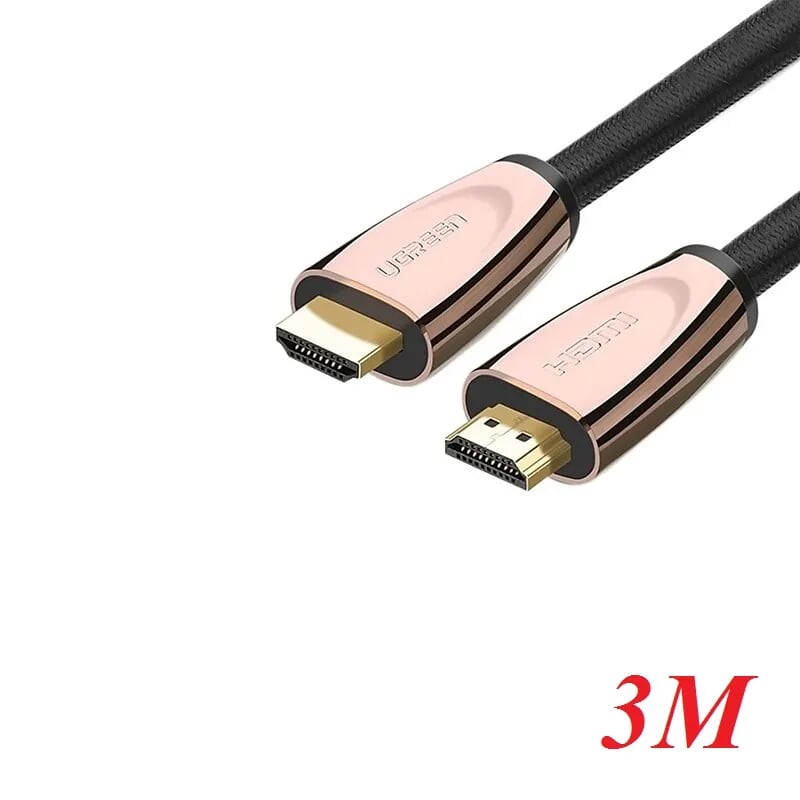 Ugreen 30604 3m cáp hdmi 2.0 hỗ trợ 3d 4k ethernet vỏ nilon bện hd110