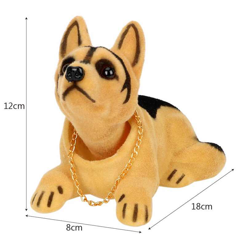 Chó lắc lư đầu trang trí Taplo Mầu Vàng Đen