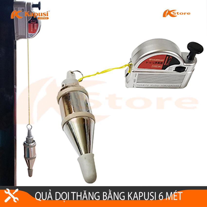 Quả dọi thăng bằng 6 mét kapusi japan - con dọi từ tiêu chuẩn nhật bản, cam kết hàng chính hãng