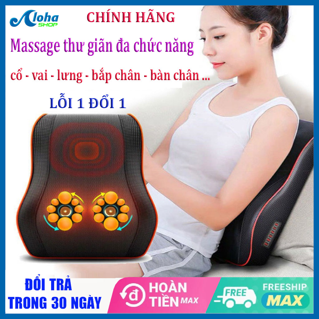 Máy massage cổ vai gáy - gối massage cổ vai gáy - 20 bi massage cổ vai gáy - giúp lưu thông khí huyết - giảm đau nhức mỏi cổ vai gáy cho những người đau vai gáy - máy massage xung điện mát xa cổ vai gáy - gối mát xa cổ vai gáy -