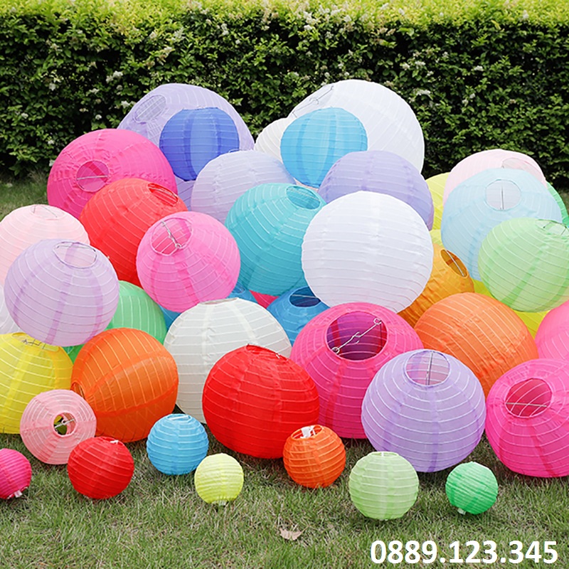Đèn lồng đỏ trang trí tết vải CHỐNG NƯỚC treo ngoài trời, trang trí tiệc, sự kiện, tết, trung thu, noel, giáng sinh, nhà cửa