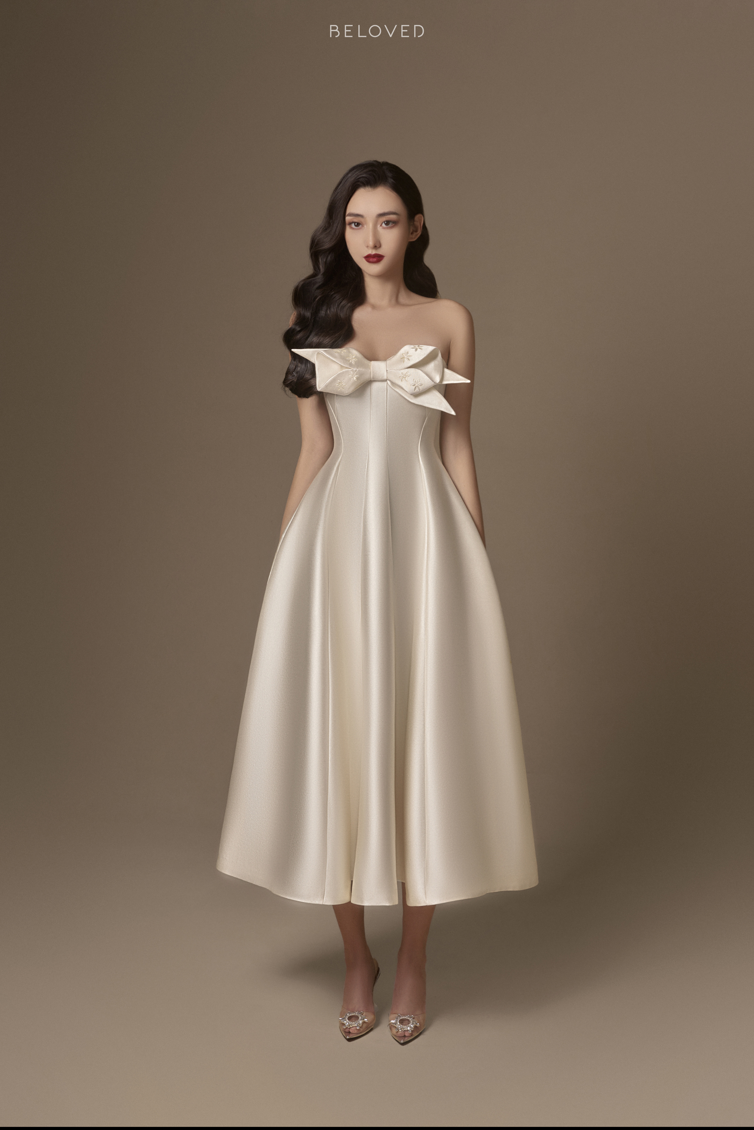 Đầm Dự Tiệc Sang Trọng Beloved - Midi Aries Bow Chest Dress