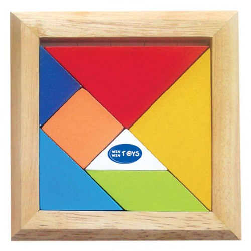 Tangram đơn có màu -trí uẩn - đồ chơi xếp hình trí tuệ cho bé