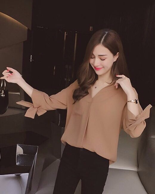[PN FASHION]ÁO SƠ MI NỮ CÁCH ĐIÊU TAY ANGEL- AP005