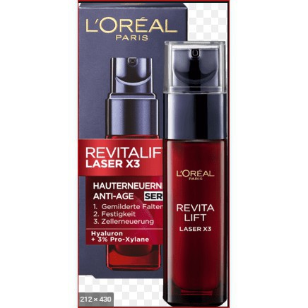 Tinh chất chống nhăn Loreal Revitalift Laser x3 Serum 30ml-Hàng Chuẩn Đức